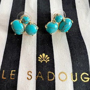 LELE SADOUGHI DECEMBER TURQUOISE CLUSTER STONE EARRINGS